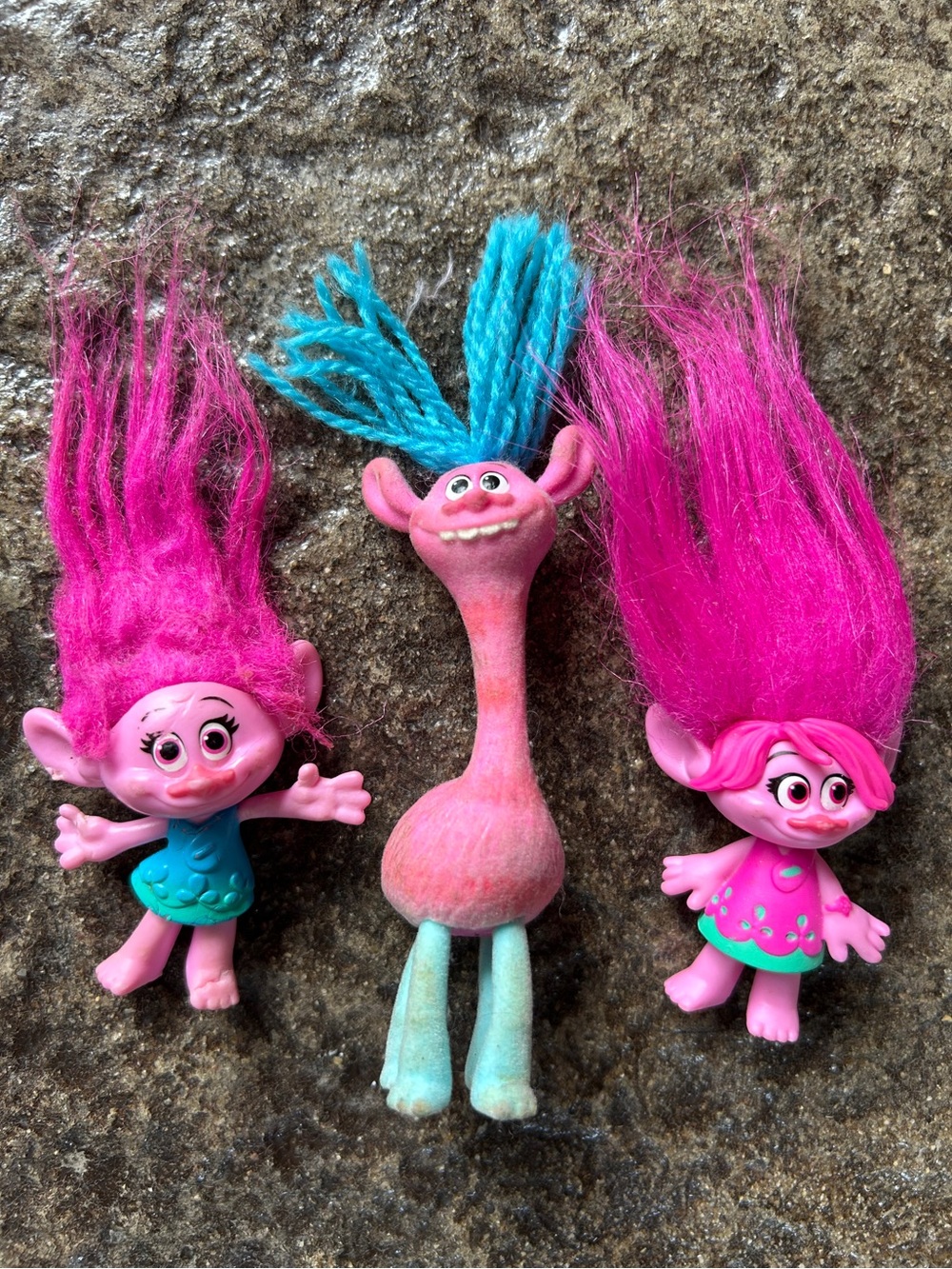 Dreamworks Trolls Poppy and Cooper 2015 2016 Figures and Brush
